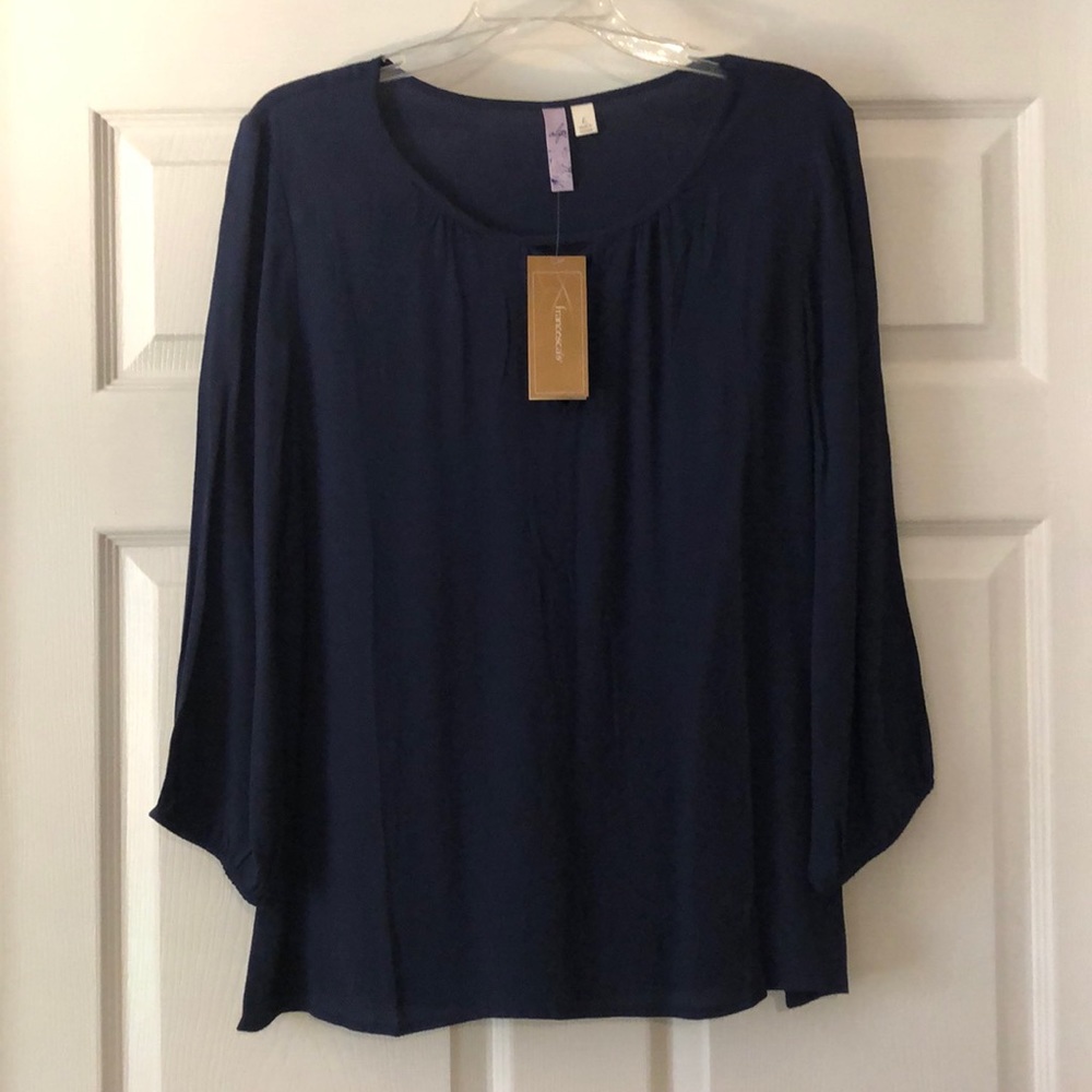Navy Top from Francescas with Tags!